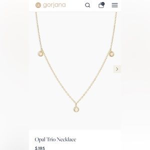 GORJANA OPAL TRIO NECKLACE
